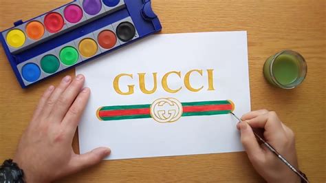 how to draw gucci logo.